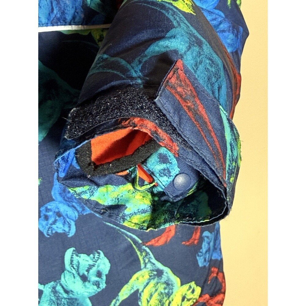 3T The Children's Place Blue Dinosaur Jacket & Matching Mittens Toddler Boys - Picture 13 of 16